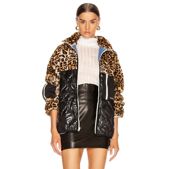 New Sandy Liang Dean Faux Fur Fleece 